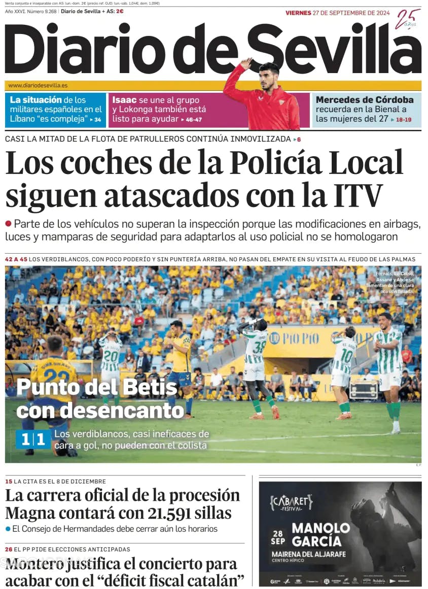 Capa Diario de Sevilla