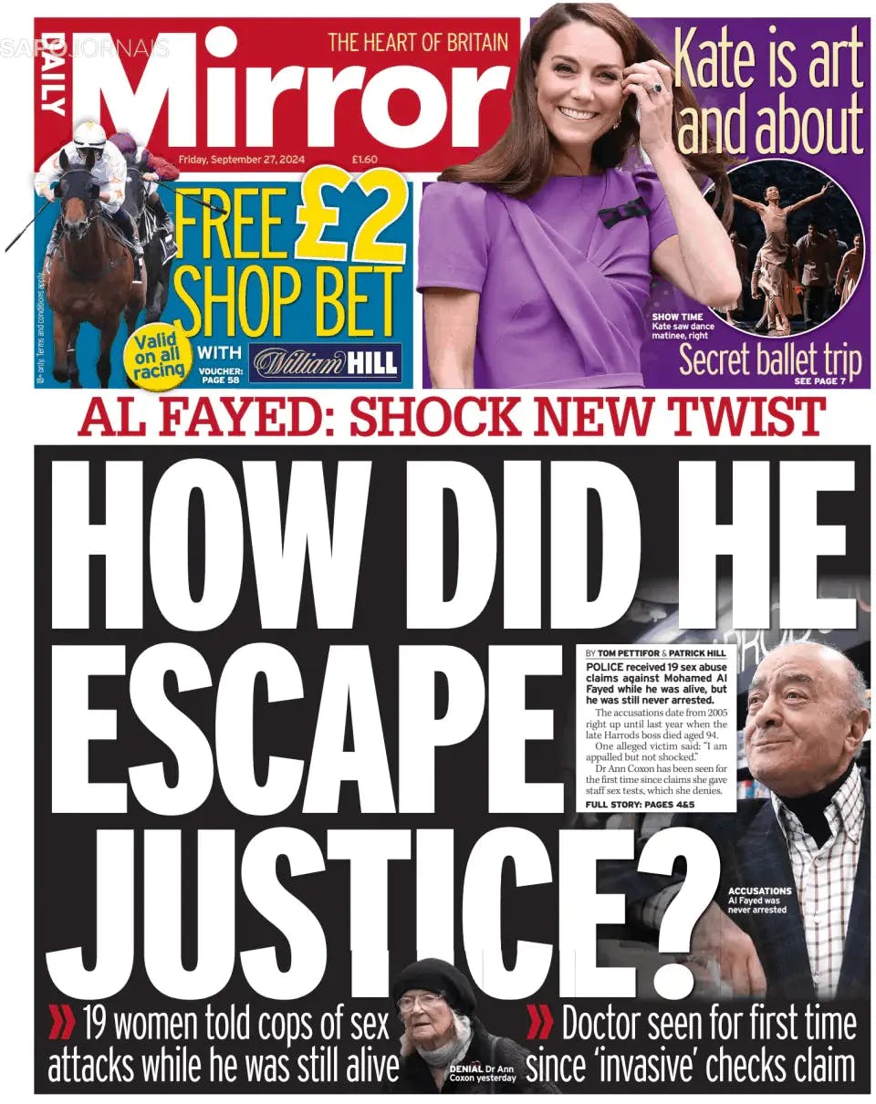 Capa Daily Mirror