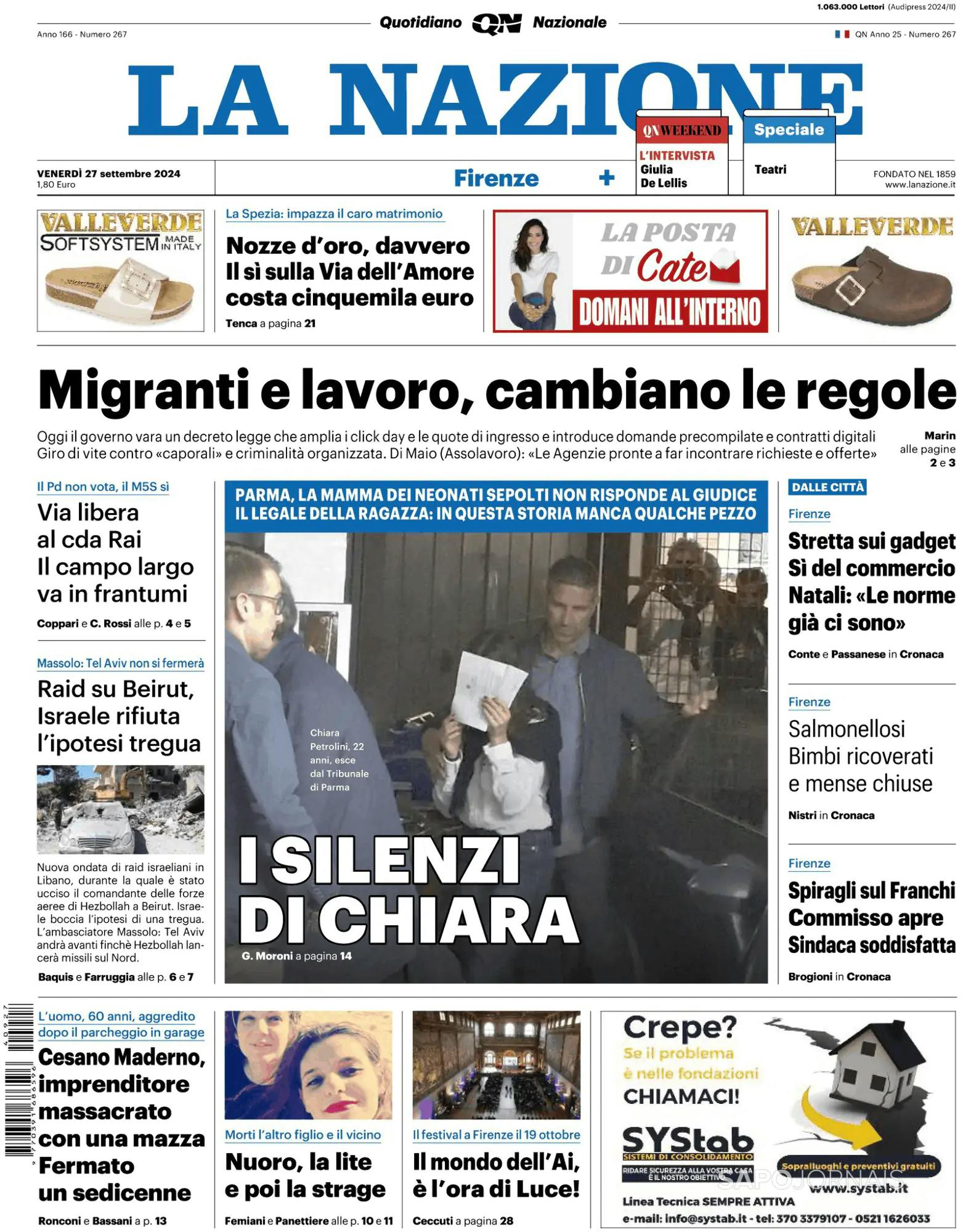 Capa La Nazione