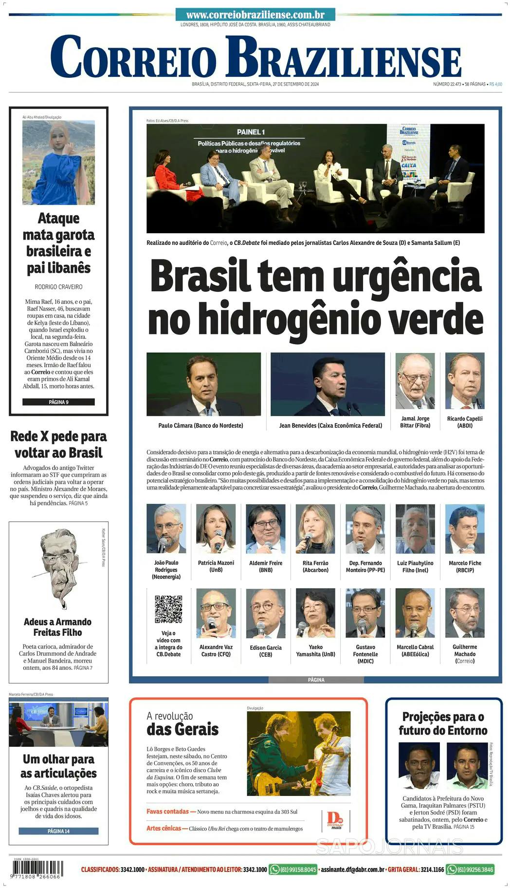 Capa Correio Braziliense