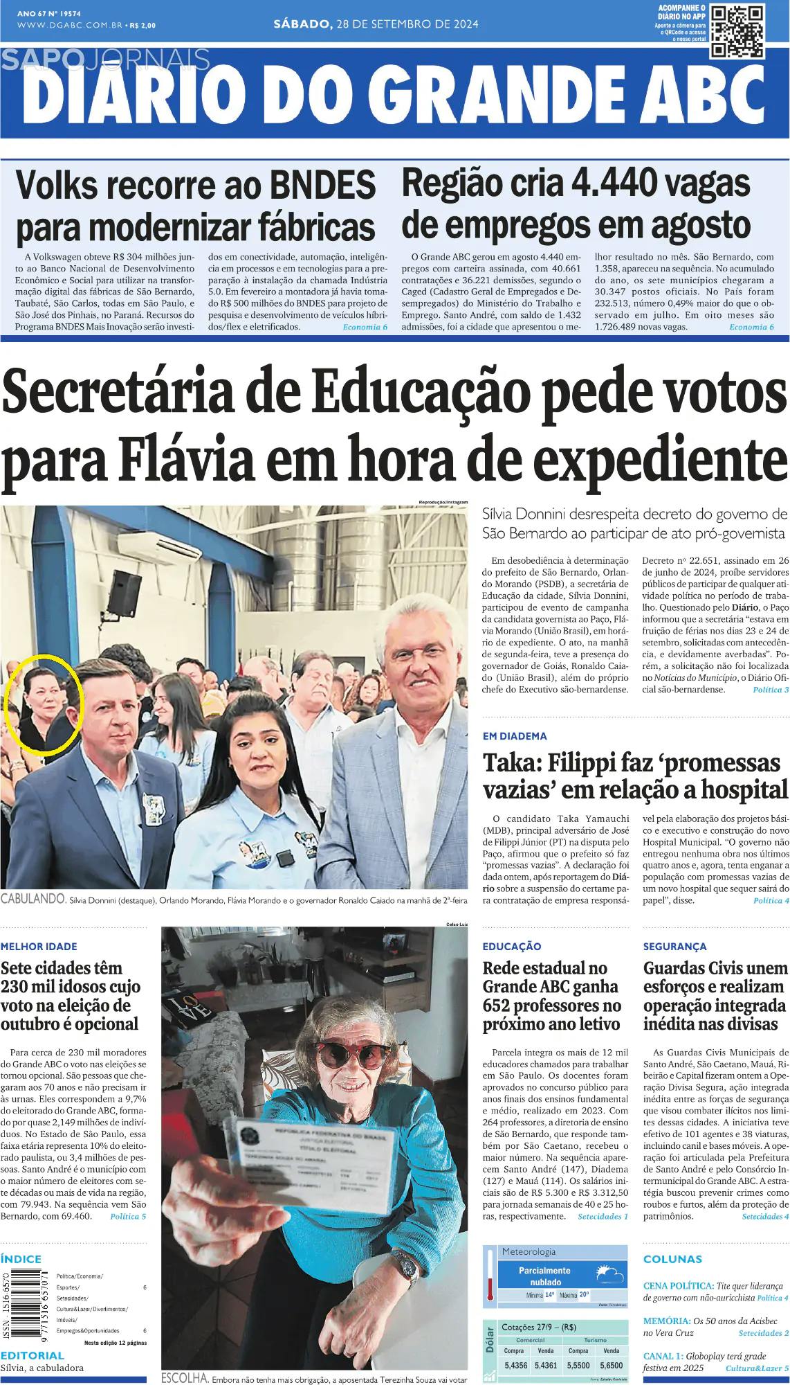 Capa Diário do Grande ABC