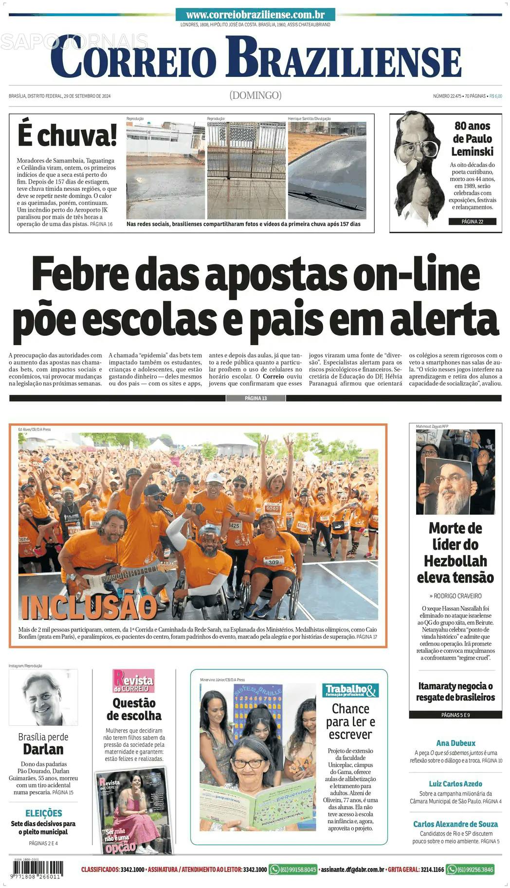 Capa Correio Braziliense