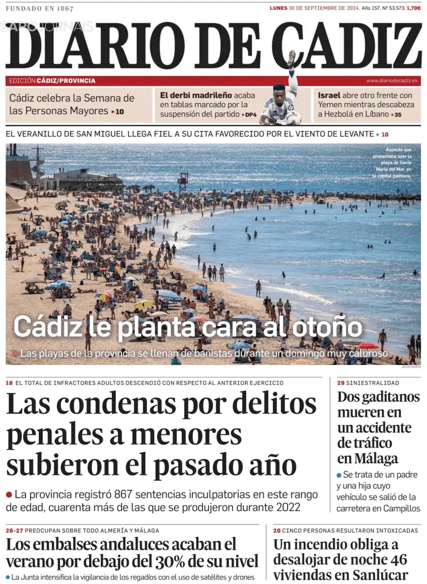 Capa Diario de Cádiz