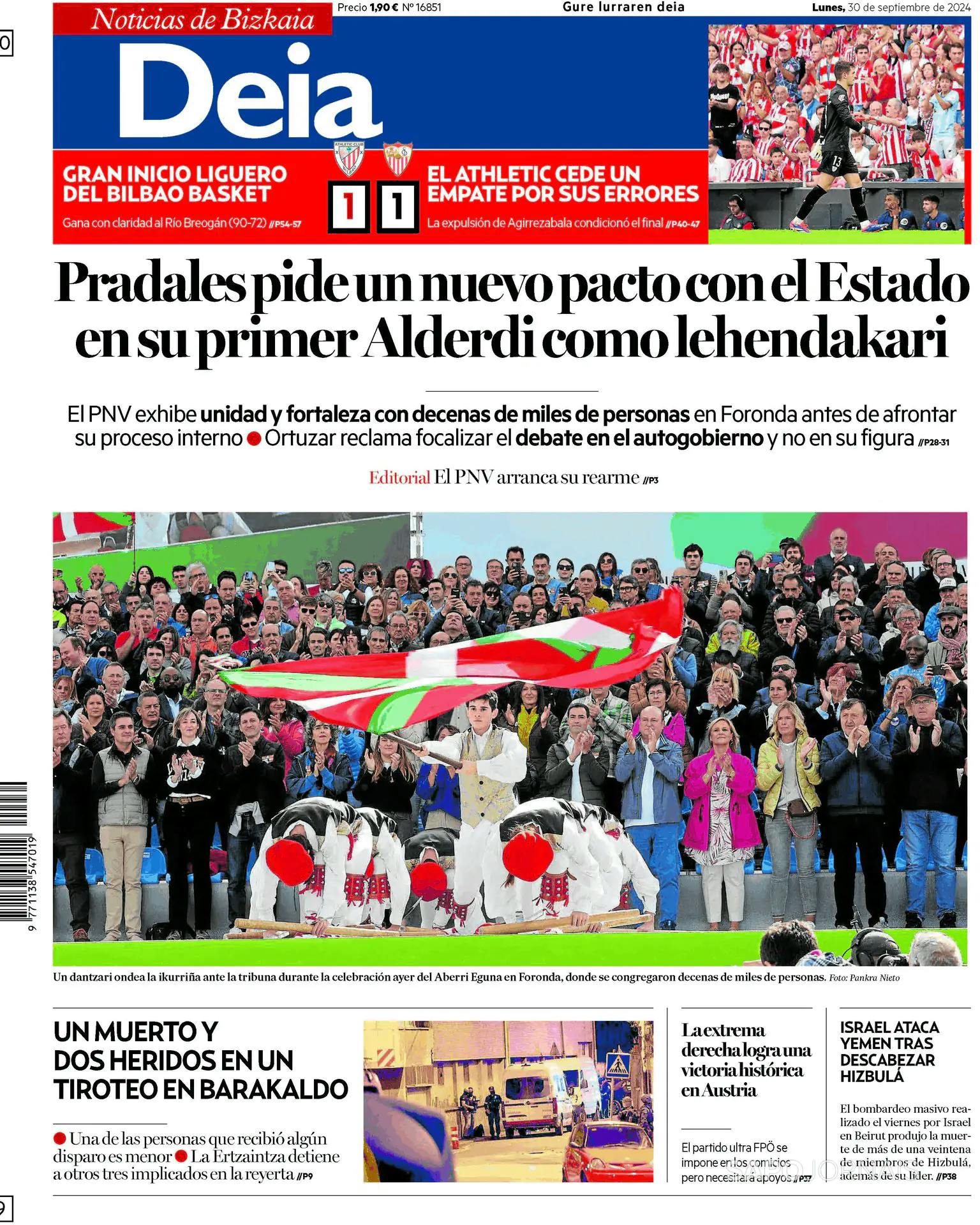 Capa Deia-Noticias de Bizkaia