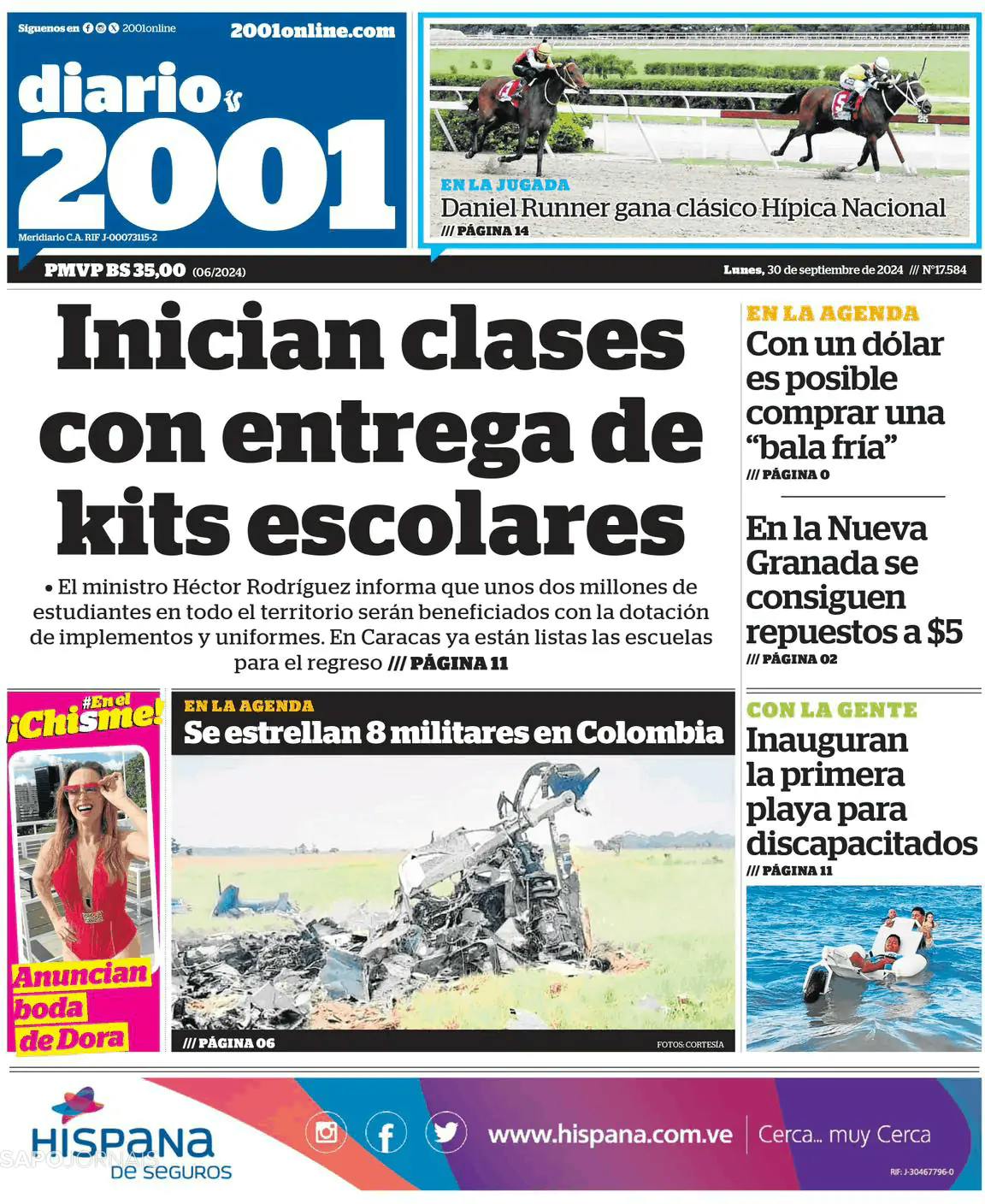 Capa Diario 2001