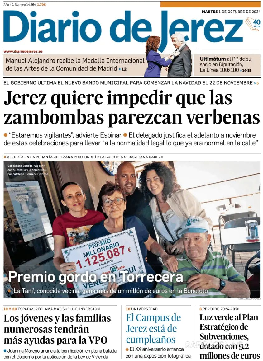 Capa Diario de Jerez