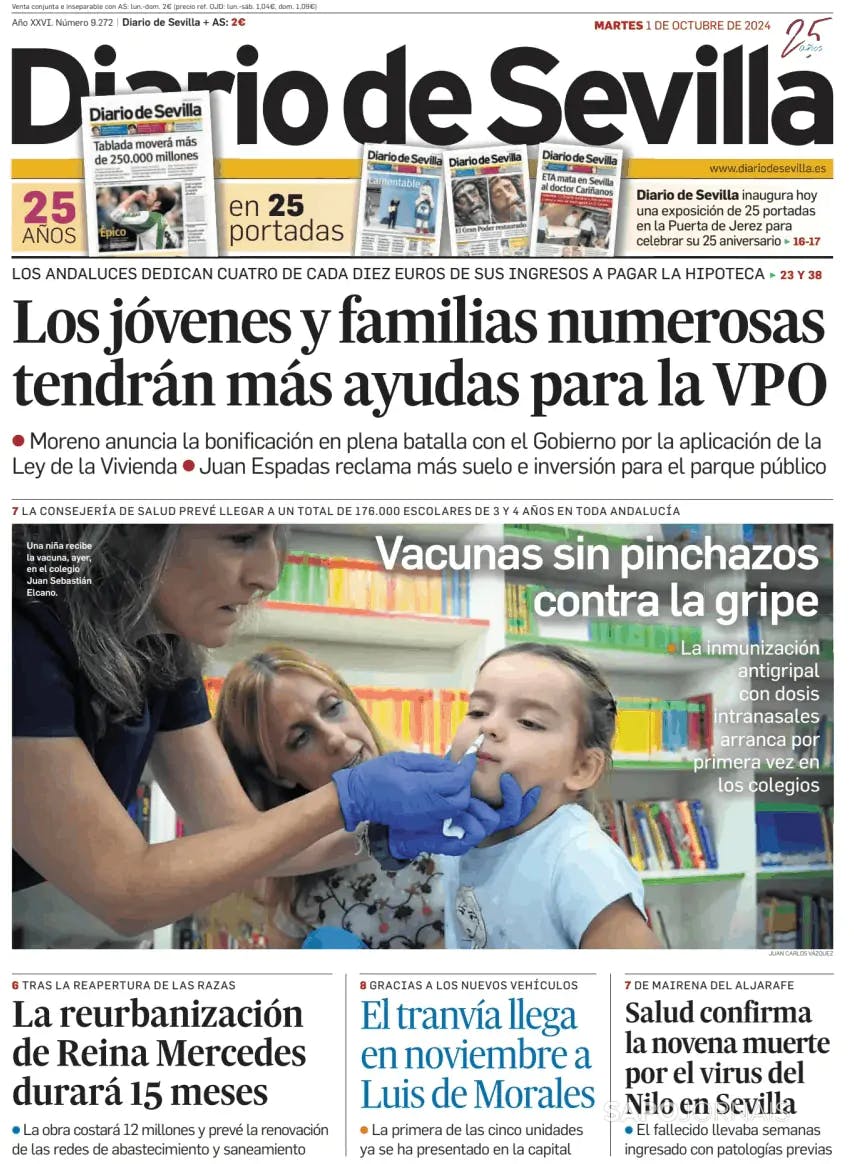 Capa Diario de Sevilla