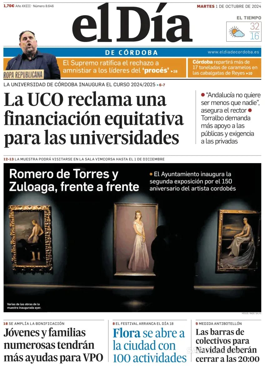 Capa El Día de Córdoba