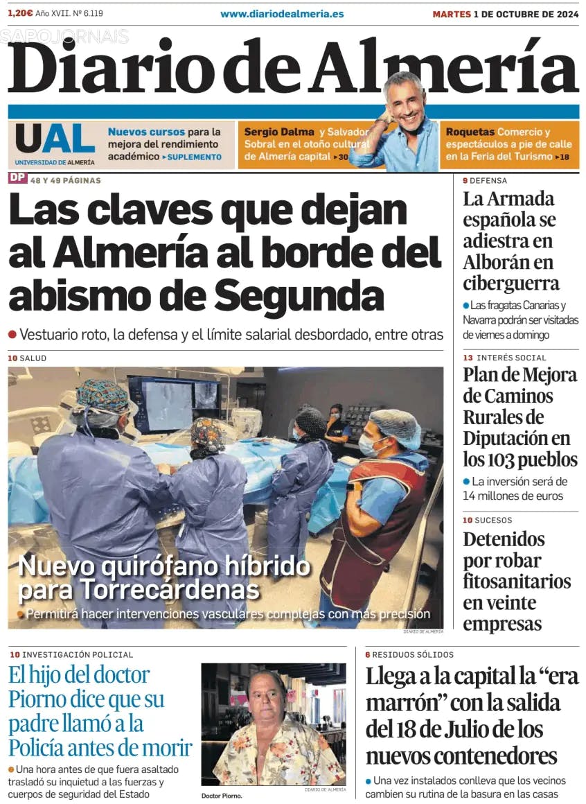 Capa Diario de Almería