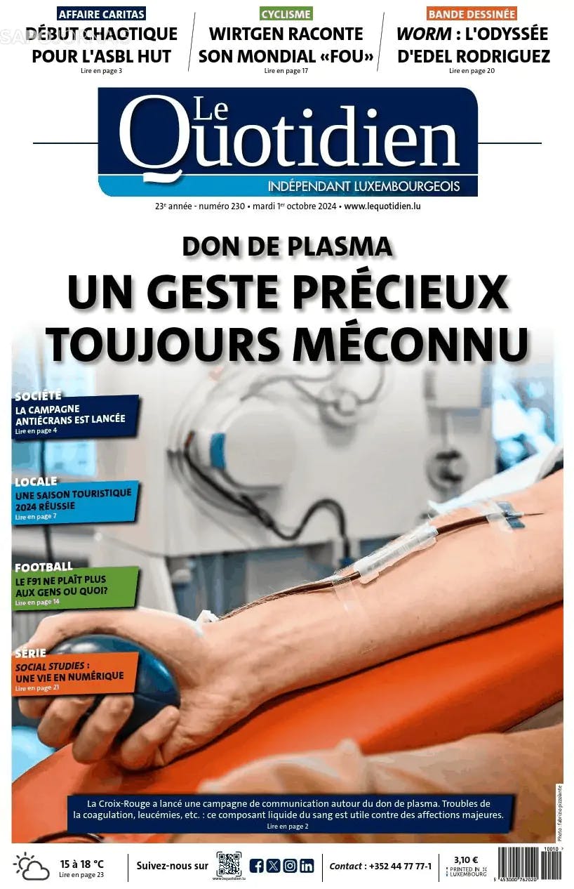 Capa Le Quotidien