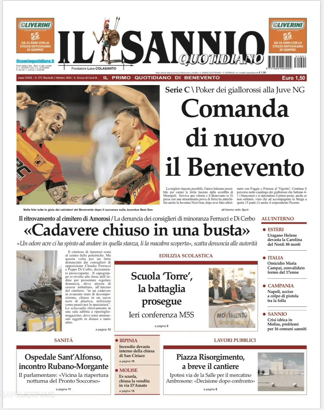 Capa Il Sannio Quotidiano