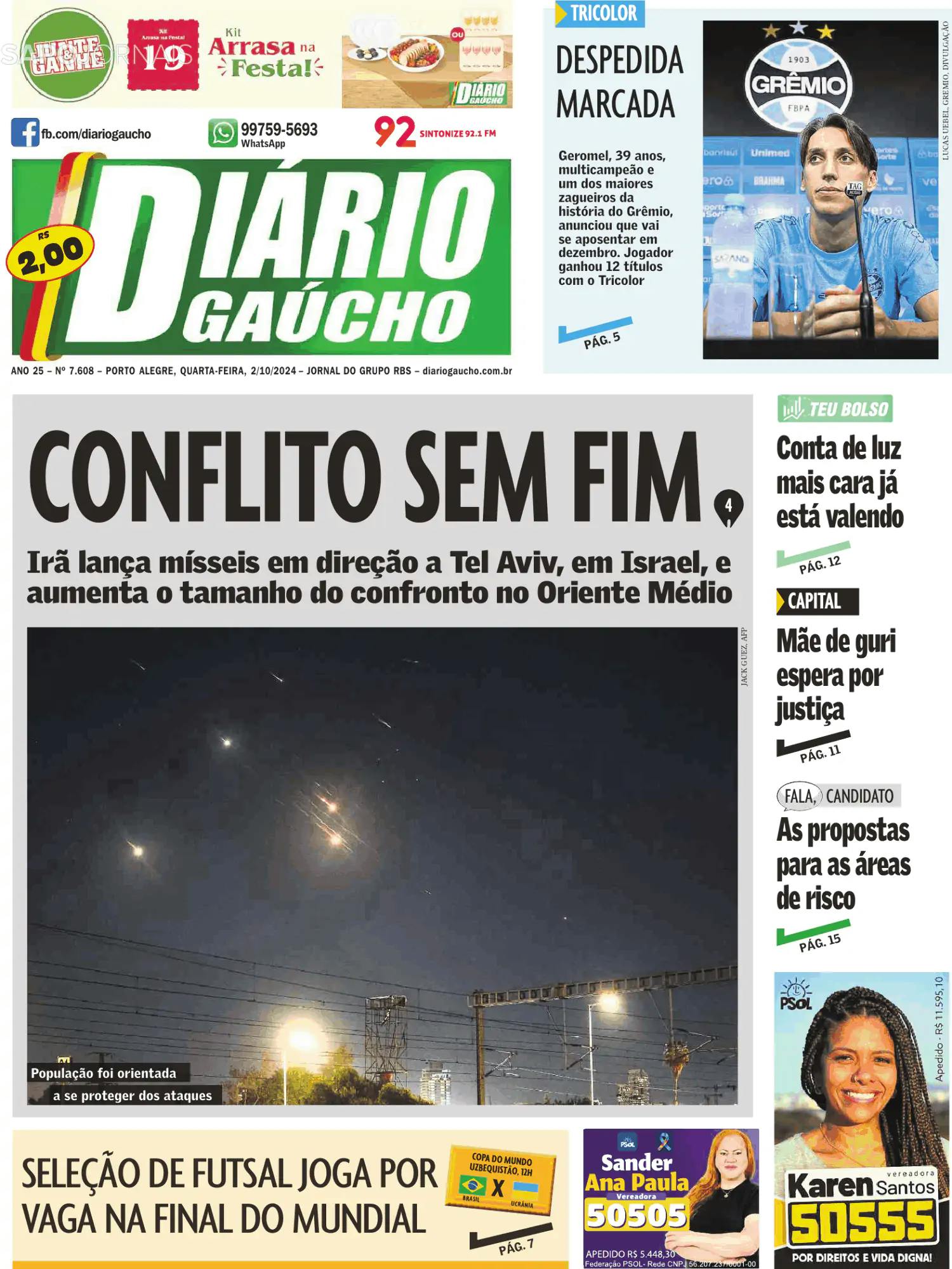 Capa Diário Gaúcho