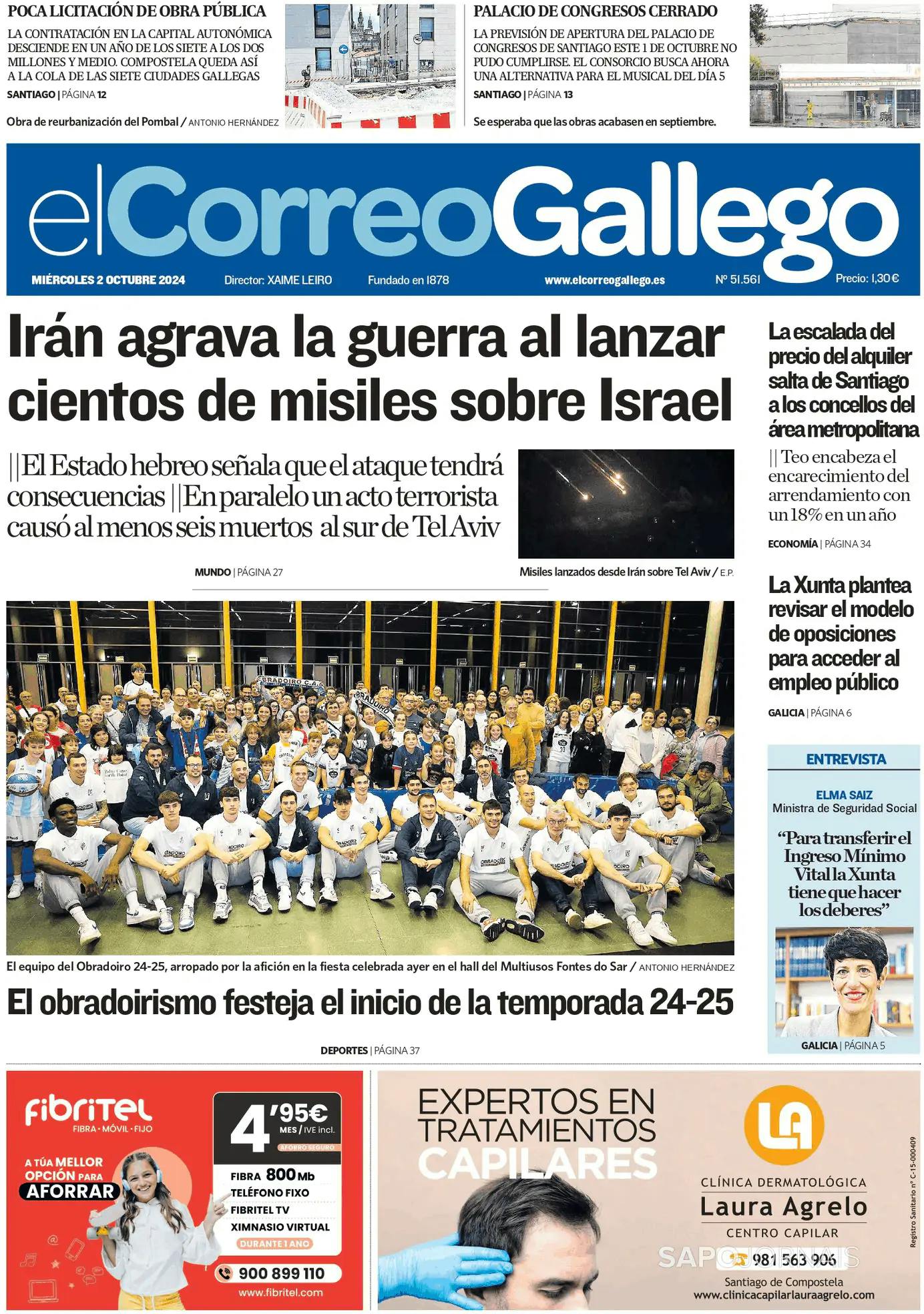 Capa El Correo de Gallego