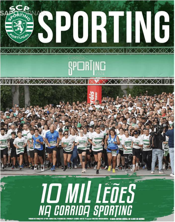 Capa Jornal Sporting