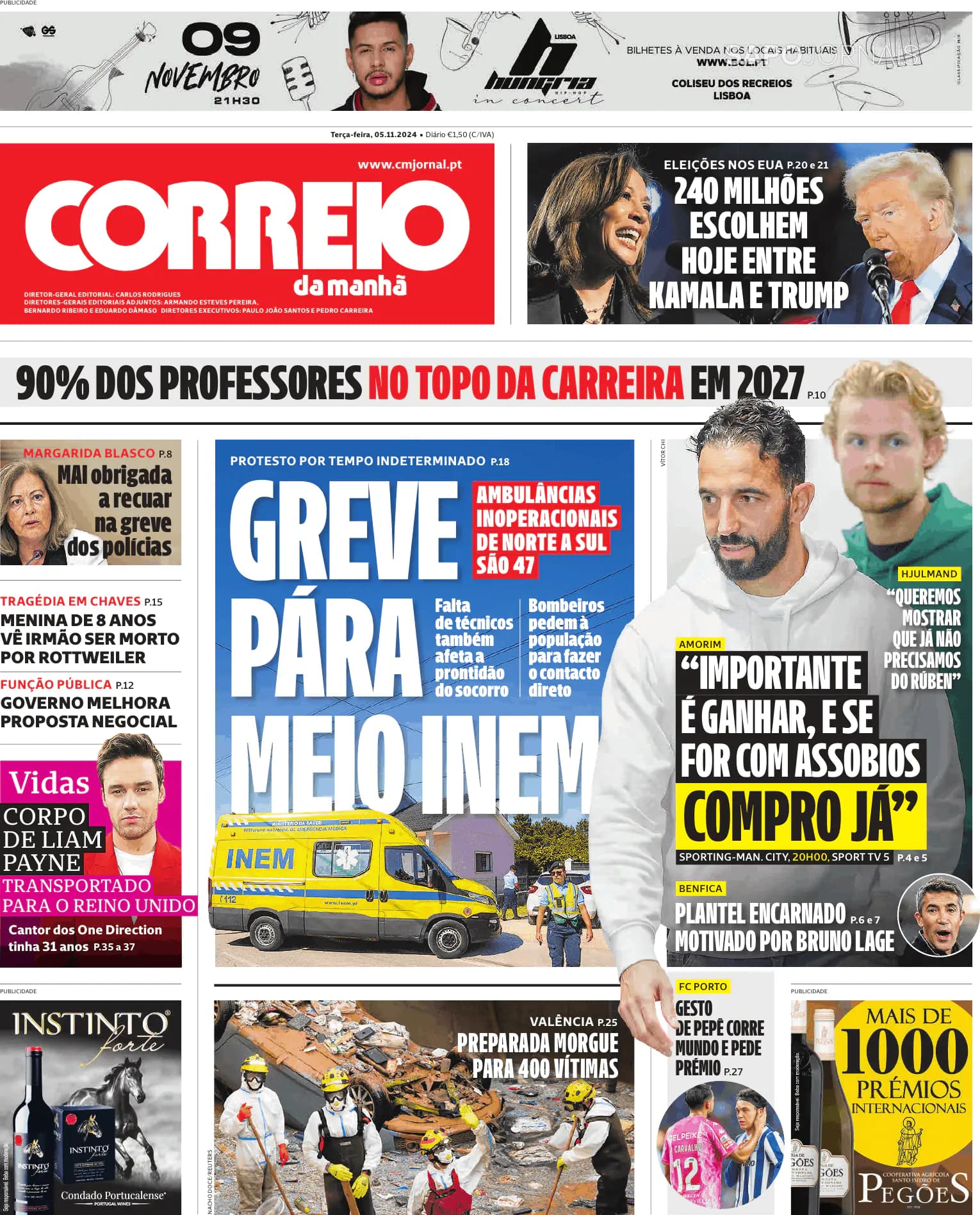 Capa Correio da Manhã