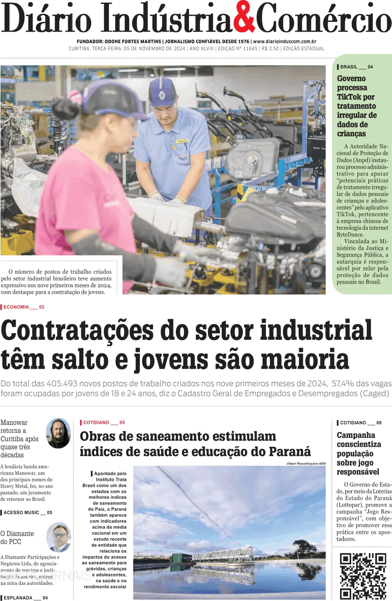 Capa Diário Indústria & Comércio