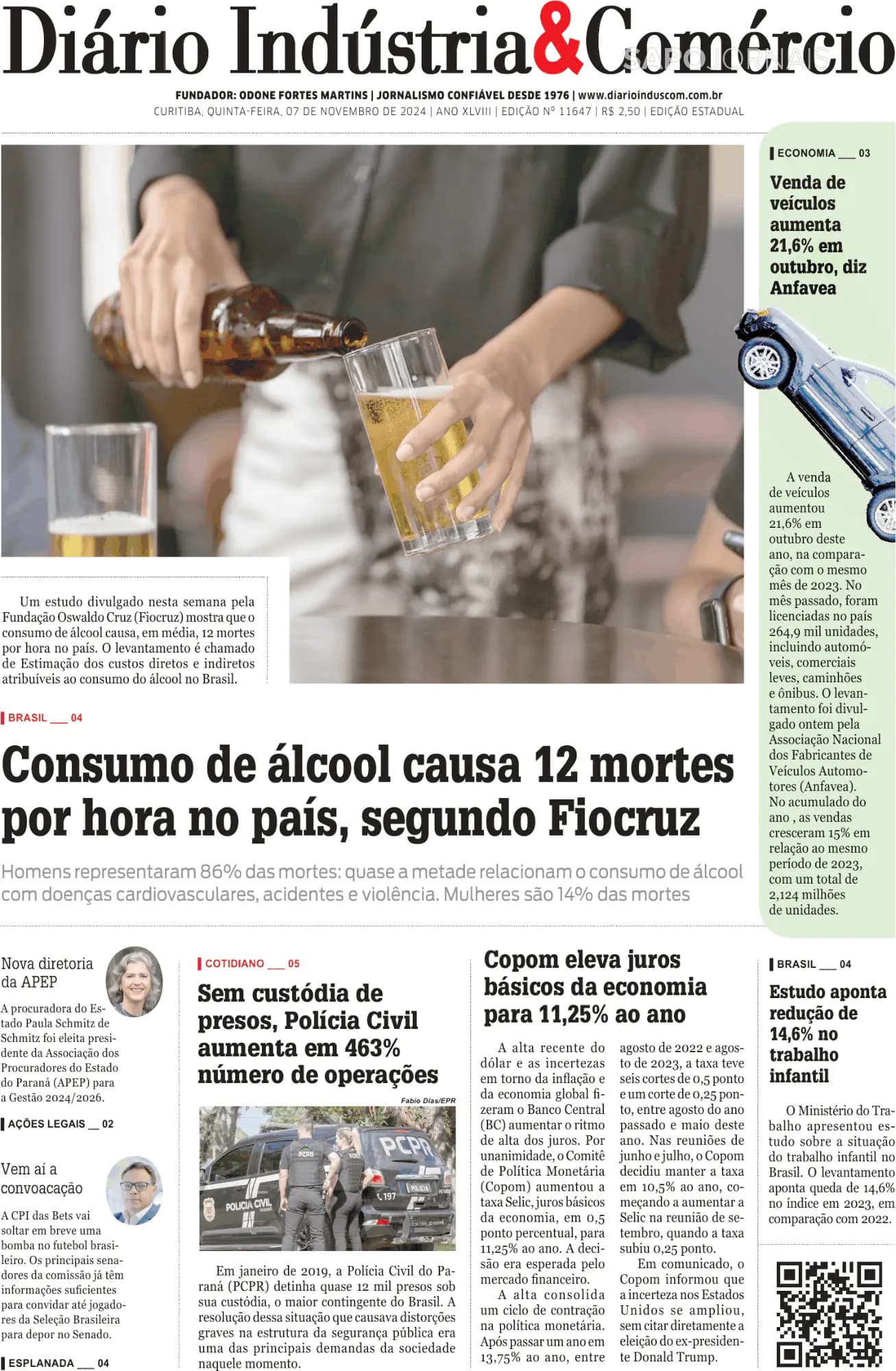 Capa Diário Indústria & Comércio