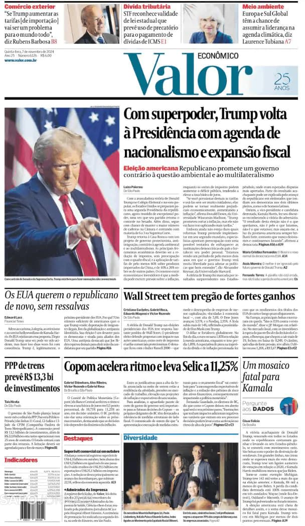 Capa Valor Econômico