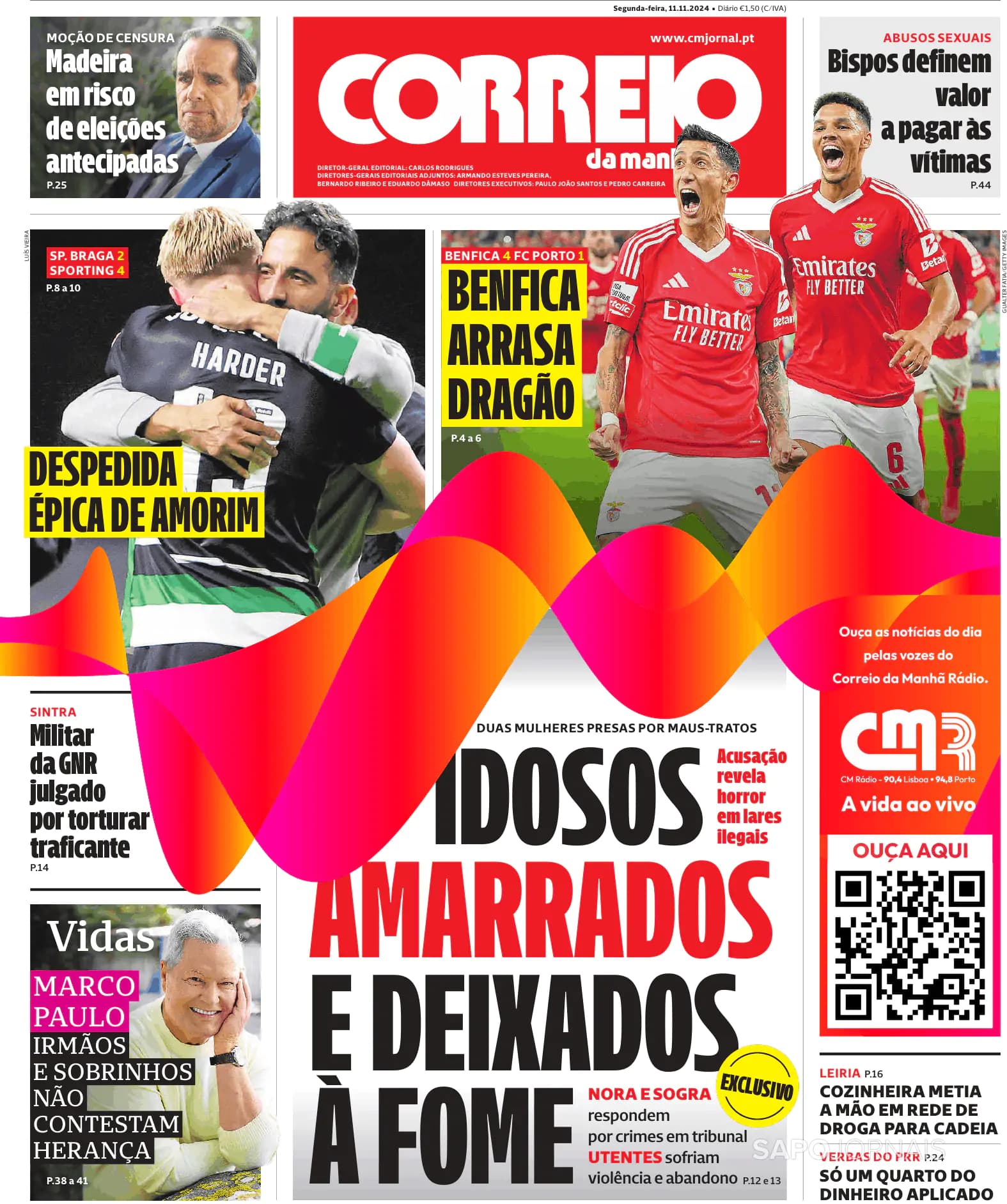 Capa Correio da Manhã