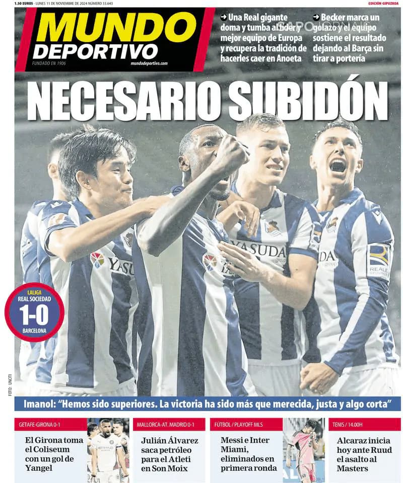 Capa Mundo Deportivo (Gipuzkoa)