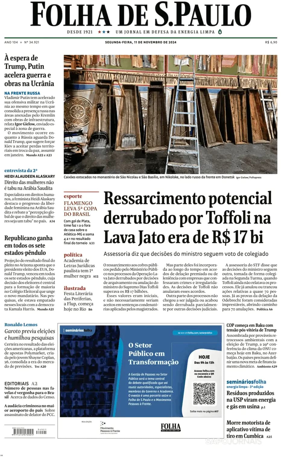 Capa Folha de S. Paulo