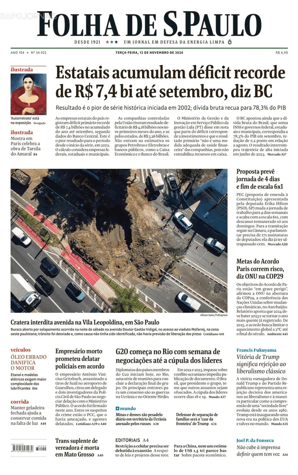 Capa Folha de S. Paulo