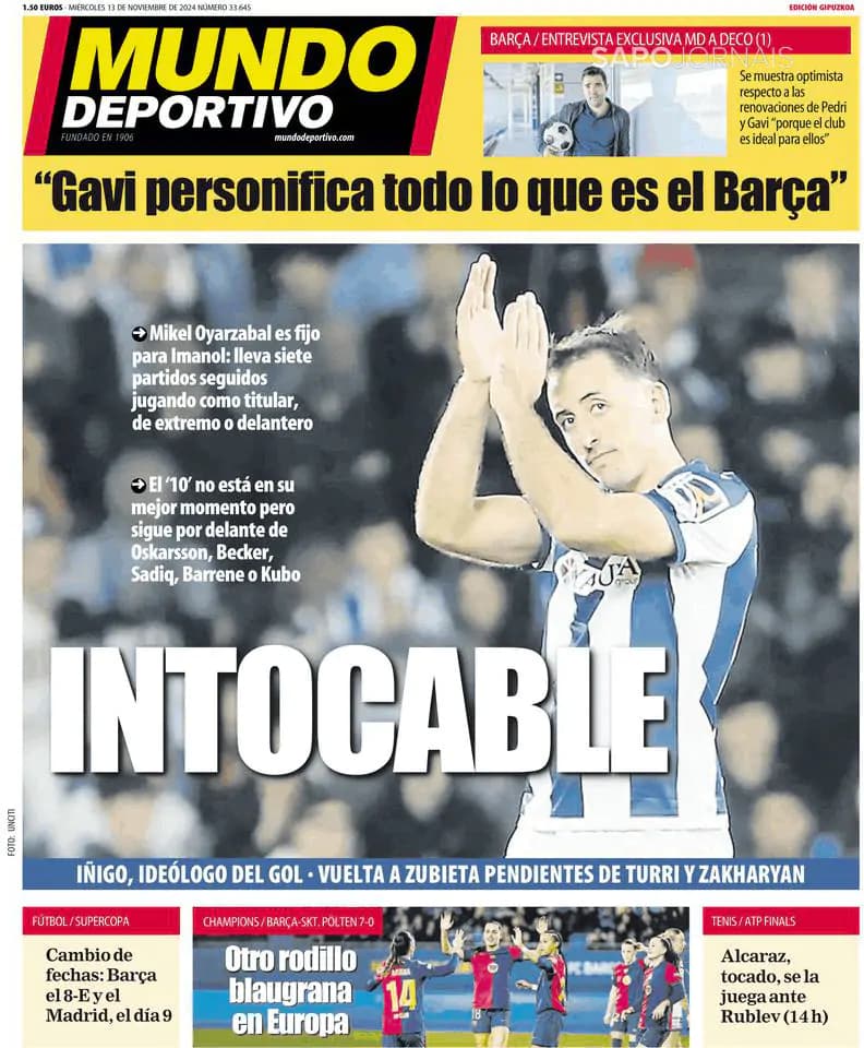 Capa Mundo Deportivo (Gipuzkoa)