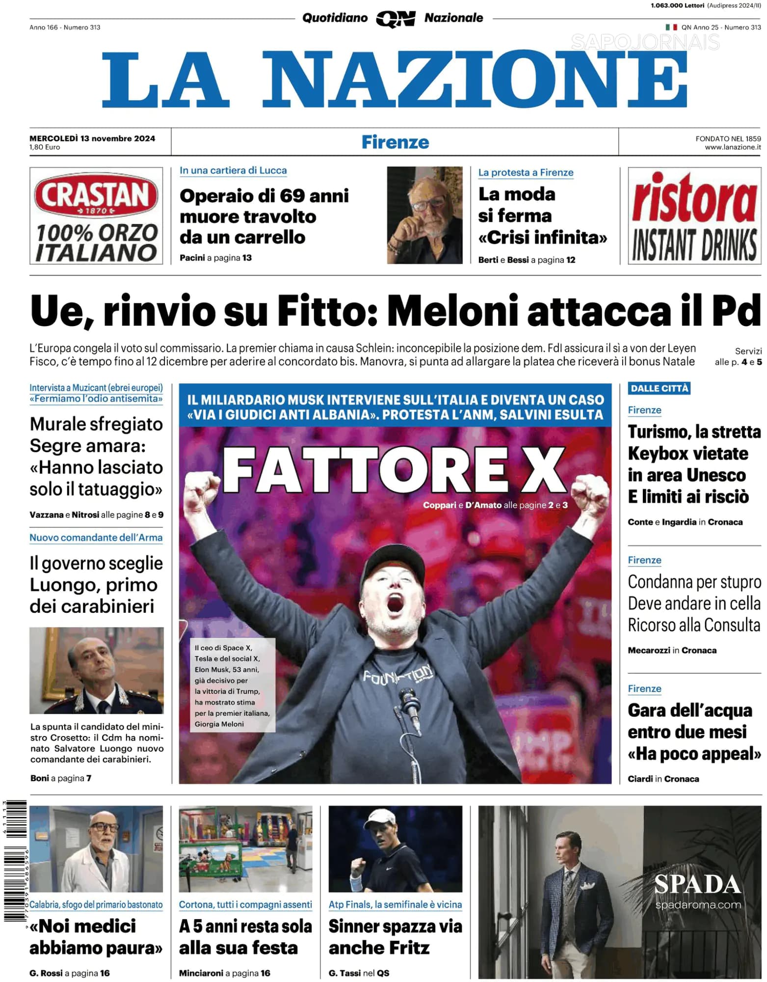 Capa La Nazione