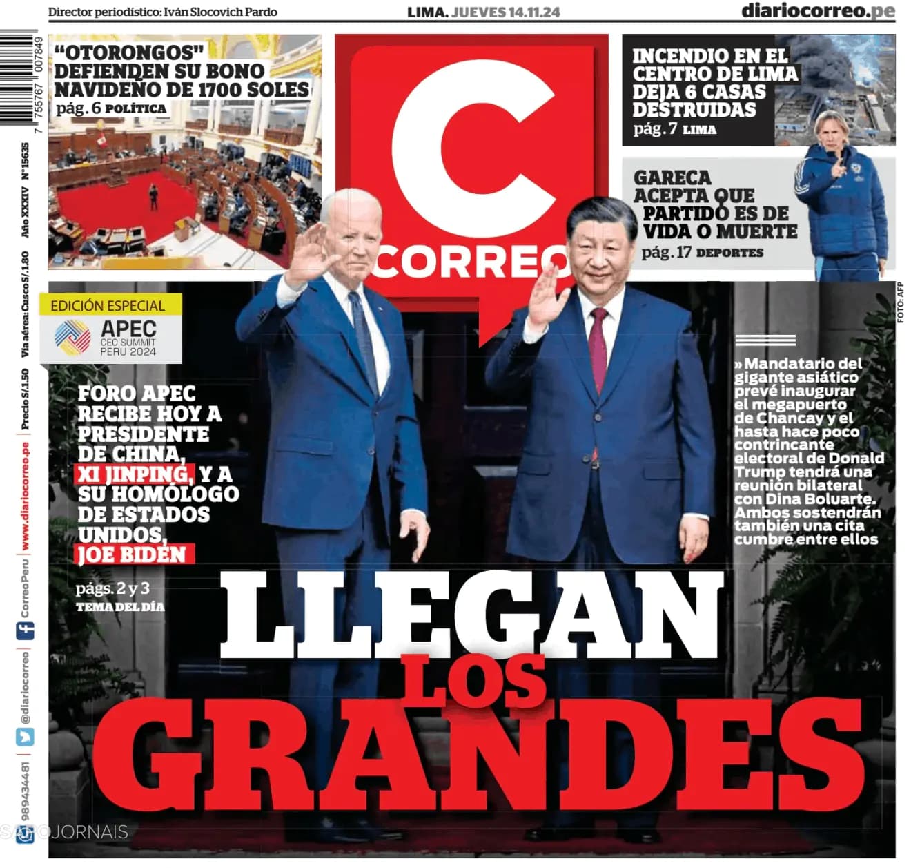 Capa Correo Edición Lima