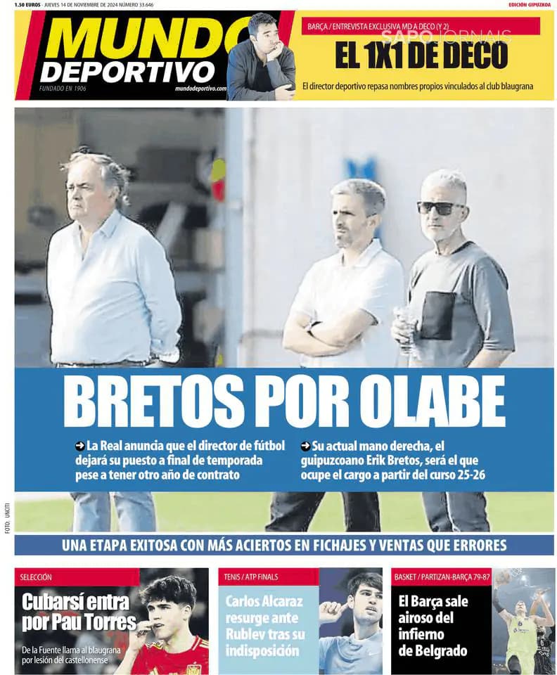 Capa Mundo Deportivo (Gipuzkoa)