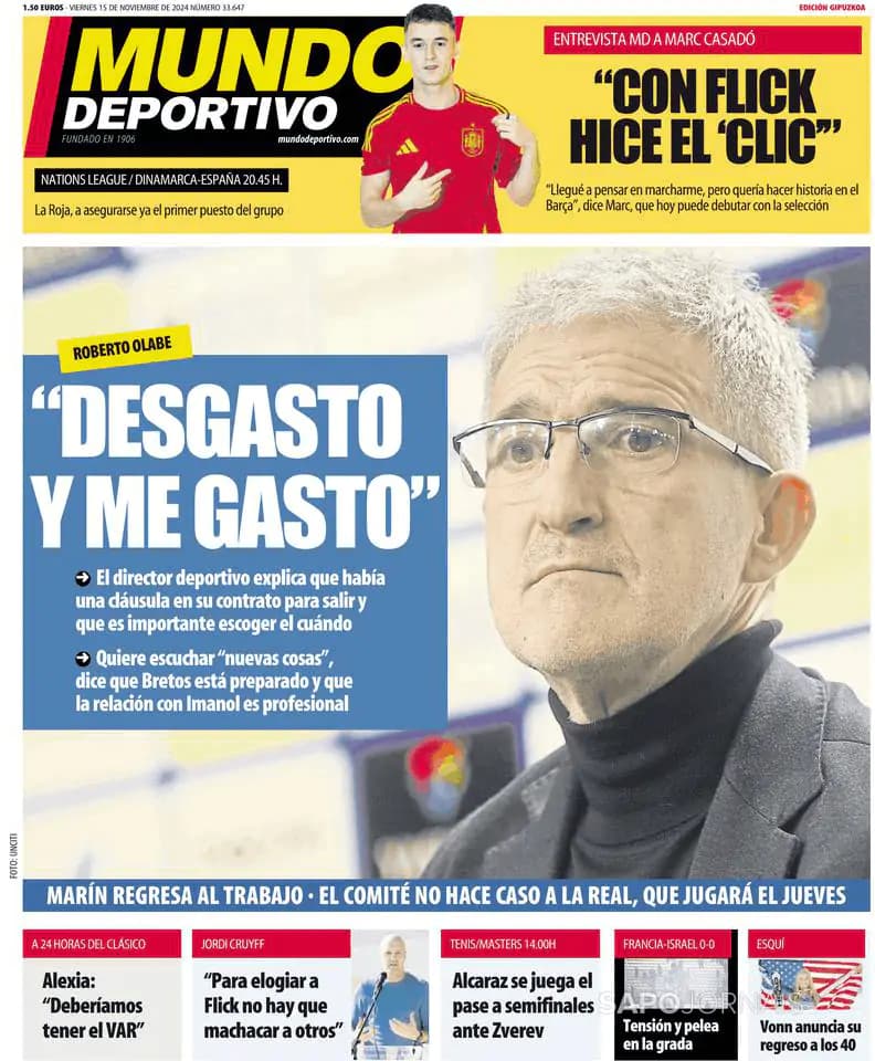 Capa Mundo Deportivo (Gipuzkoa)