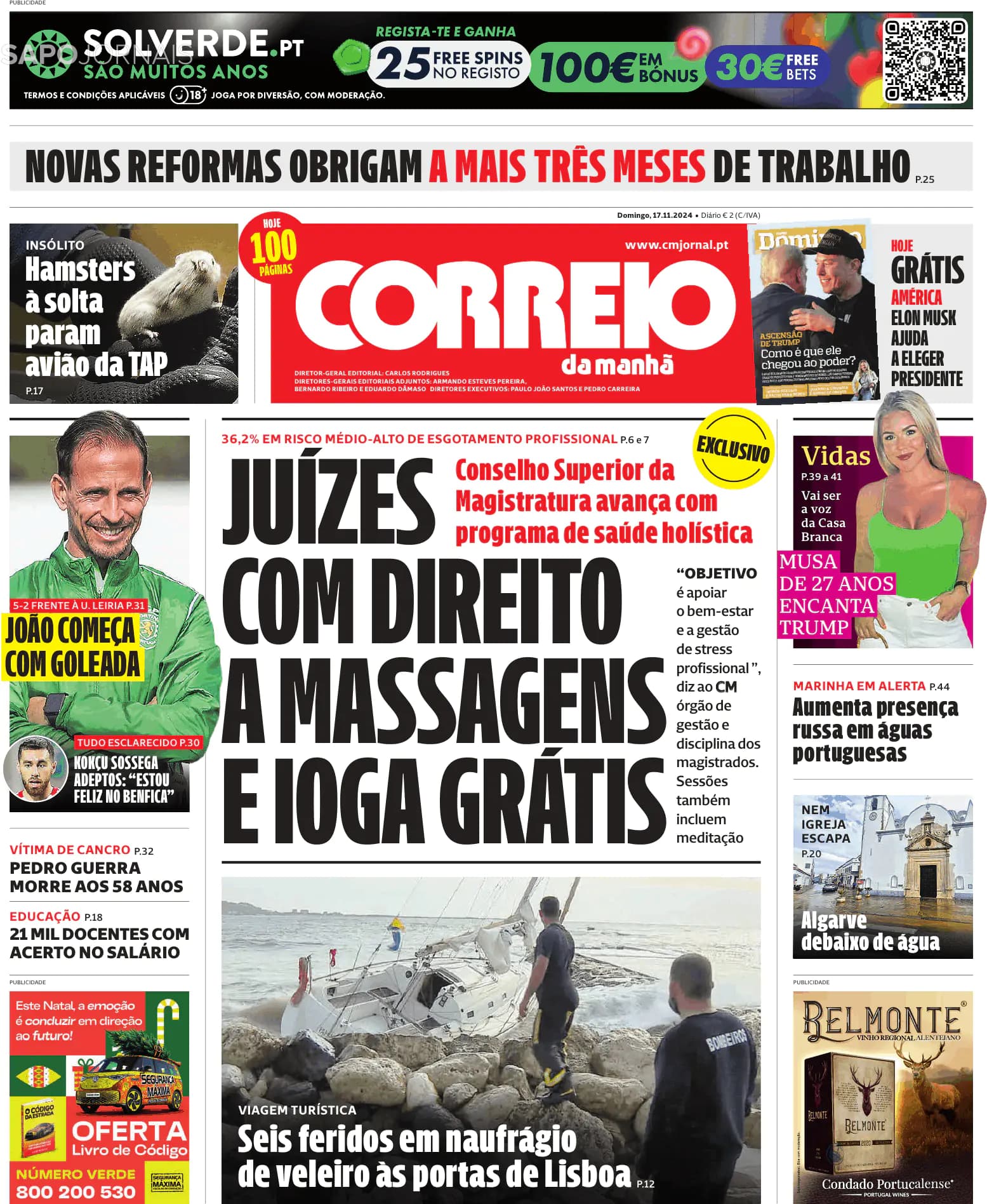 Capa Jornal de Negócios