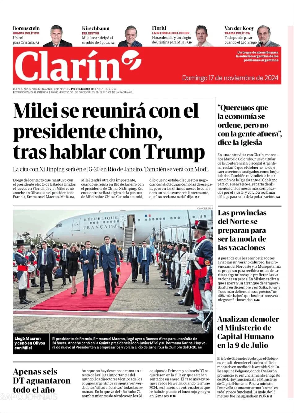 Capa Clarín