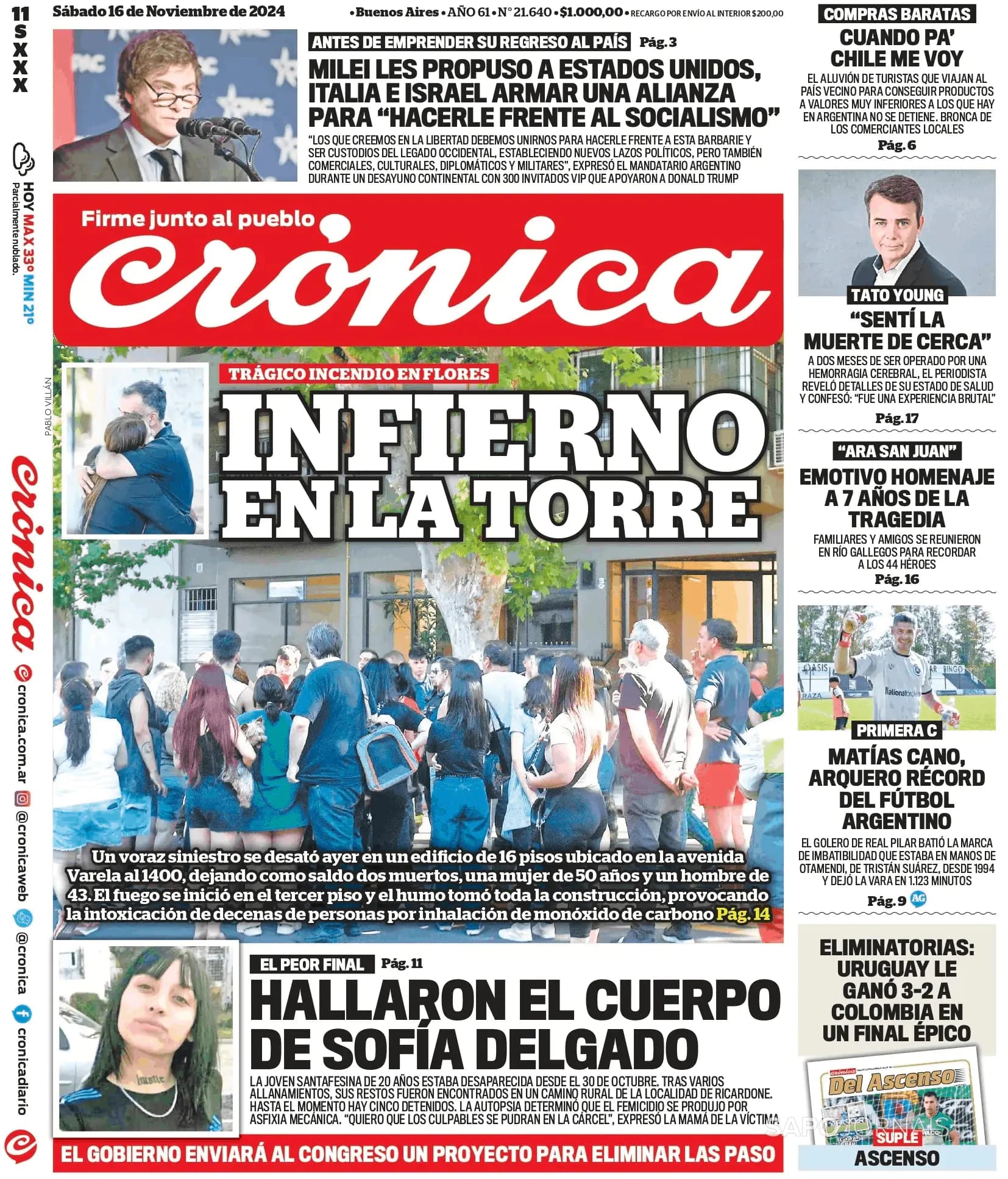 Capa Crónica