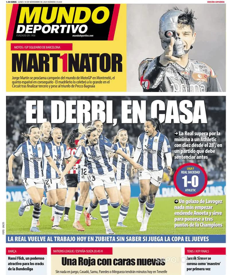 Capa Mundo Deportivo (Gipuzkoa)