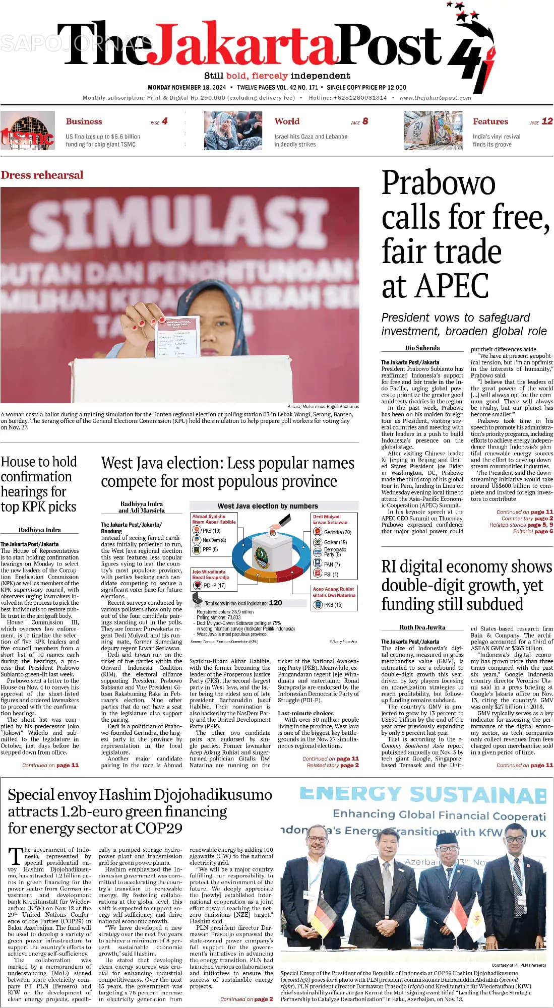 Capa The Jakarta Post