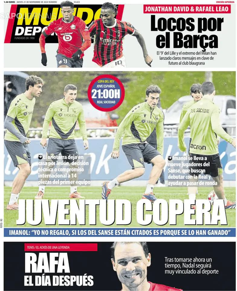 Capa Mundo Deportivo (Gipuzkoa)