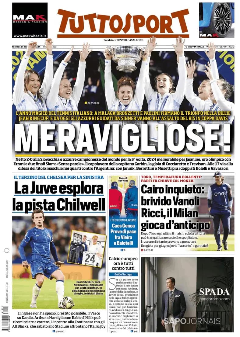 Capa Tuttosport