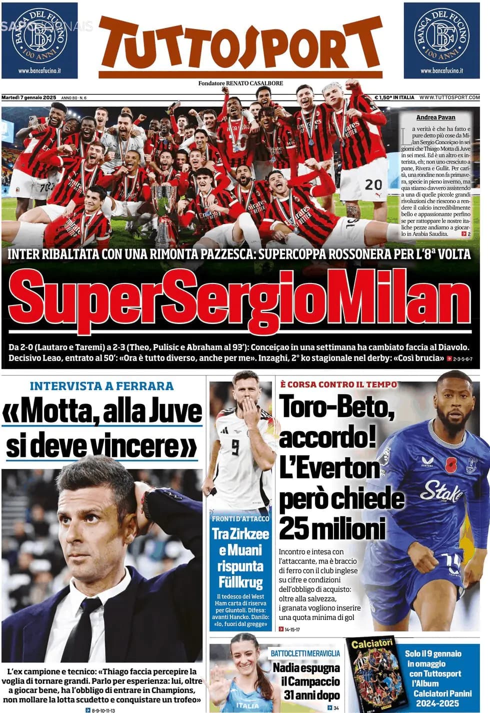 Capa Tuttosport