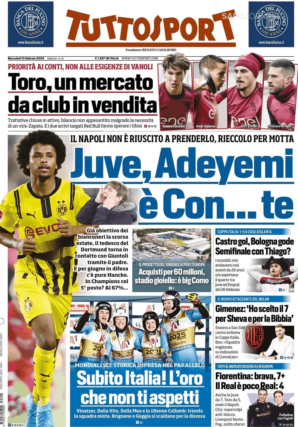 Capa Tuttosport