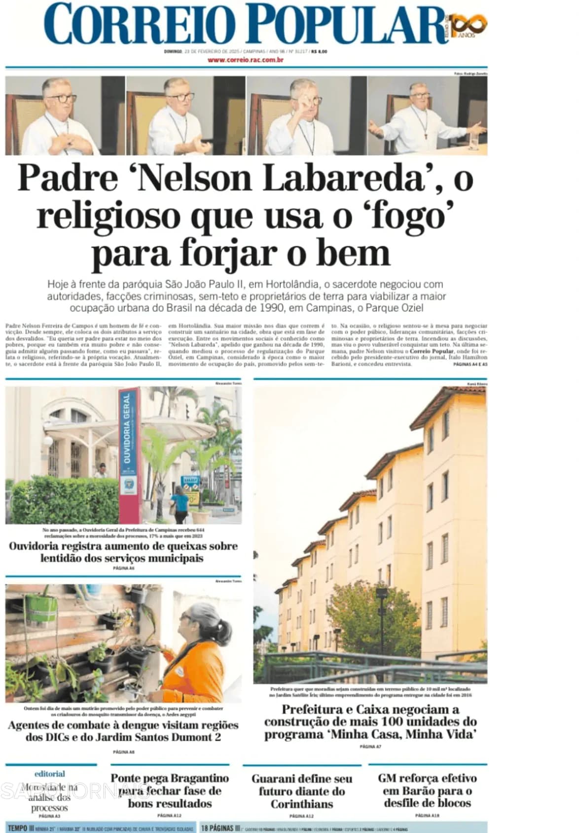 Capa Correio Popular