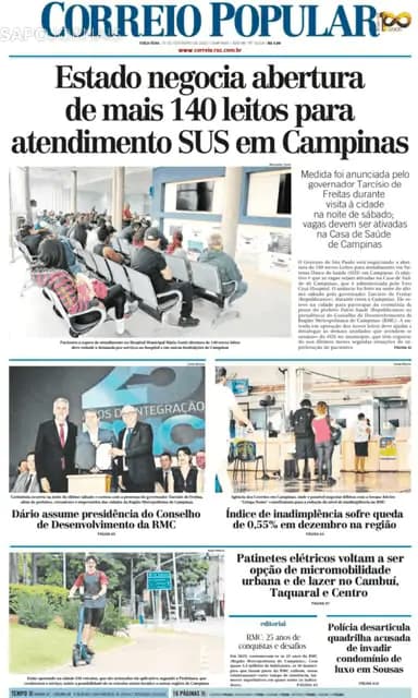 Capa Correio Popular