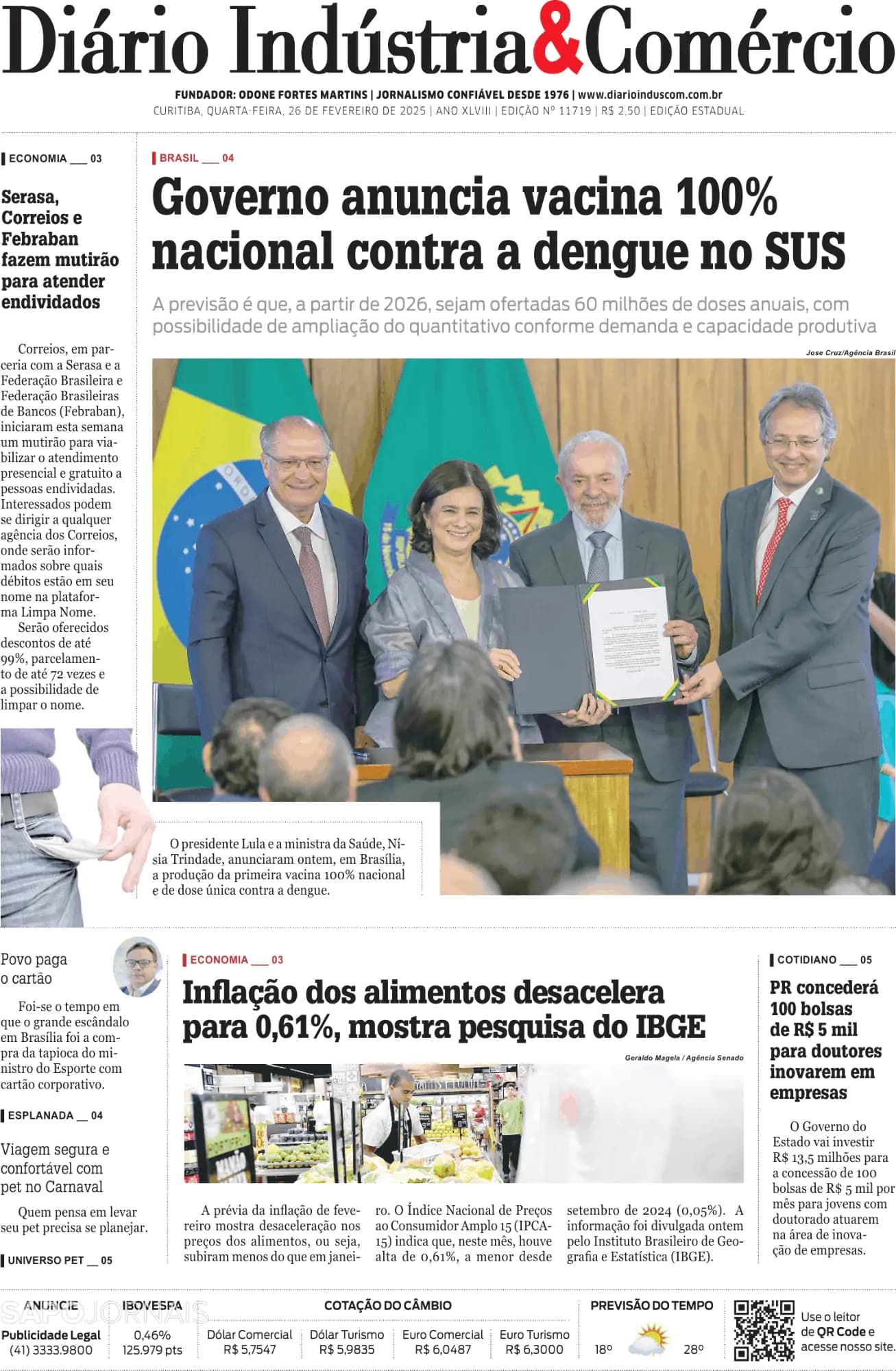 Capa Diário Indústria & Comércio