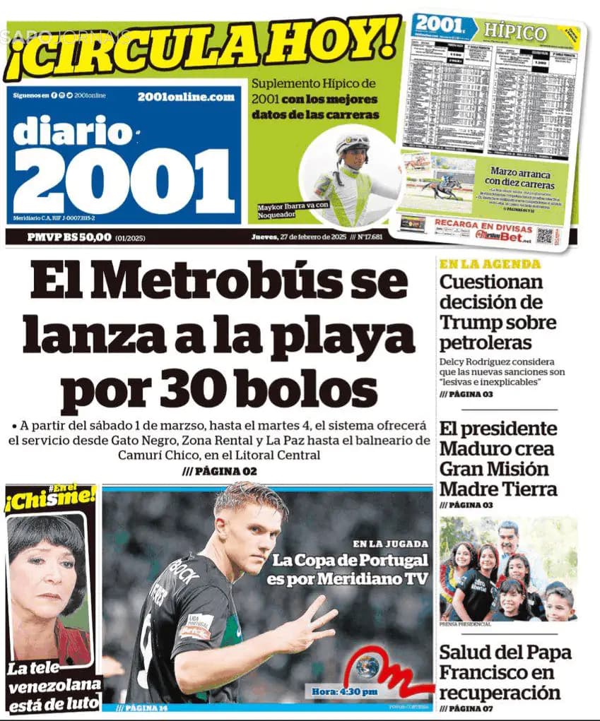 Capa Diario 2001