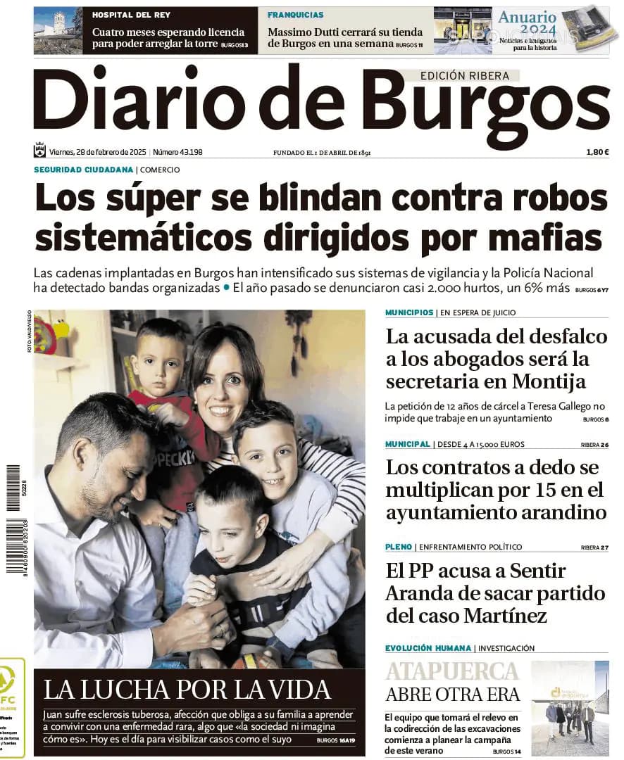 Capa Diario de Burgos