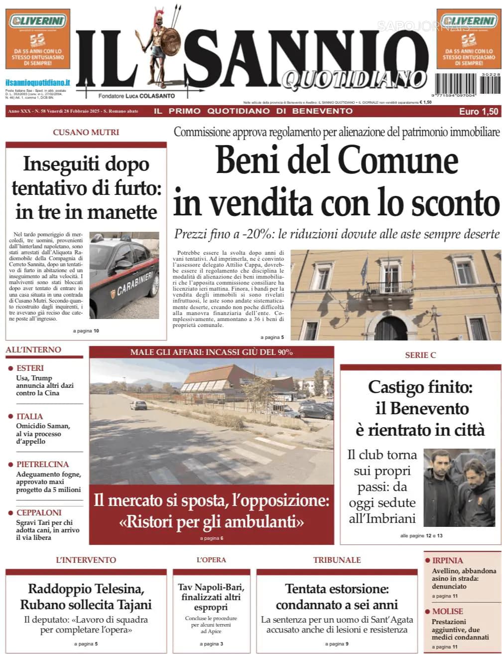 Capa Il Sannio Quotidiano