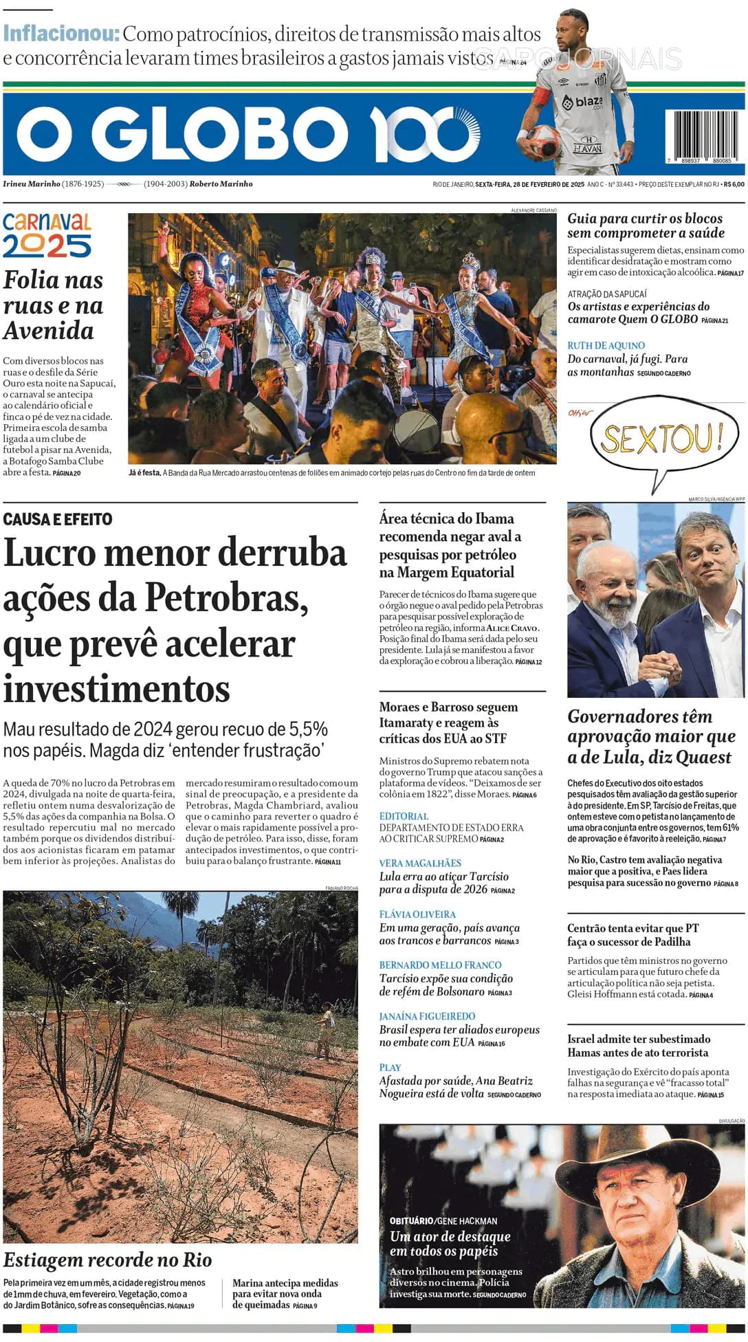 Capa O Globo