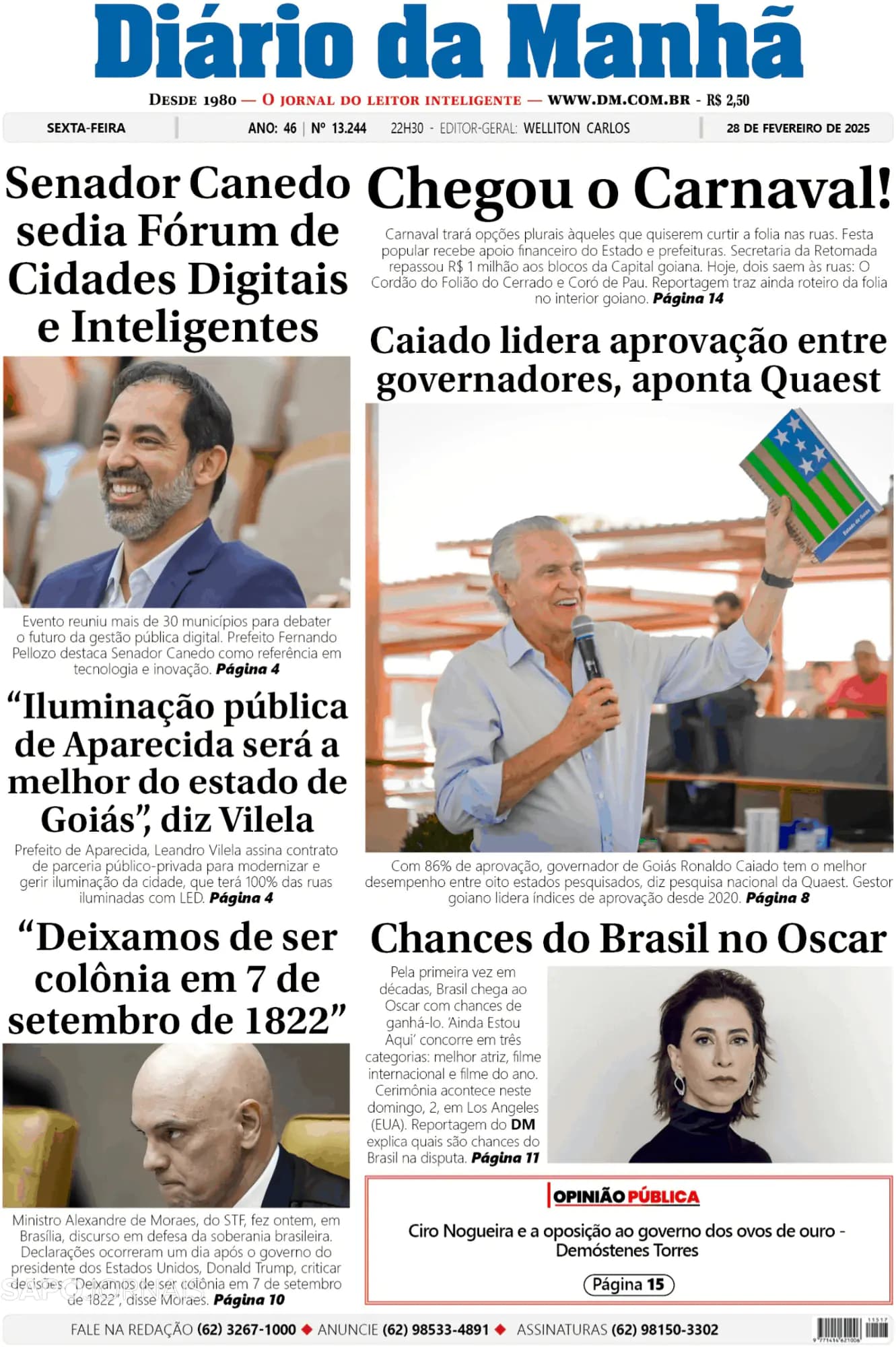 Capa Diário da Manhã