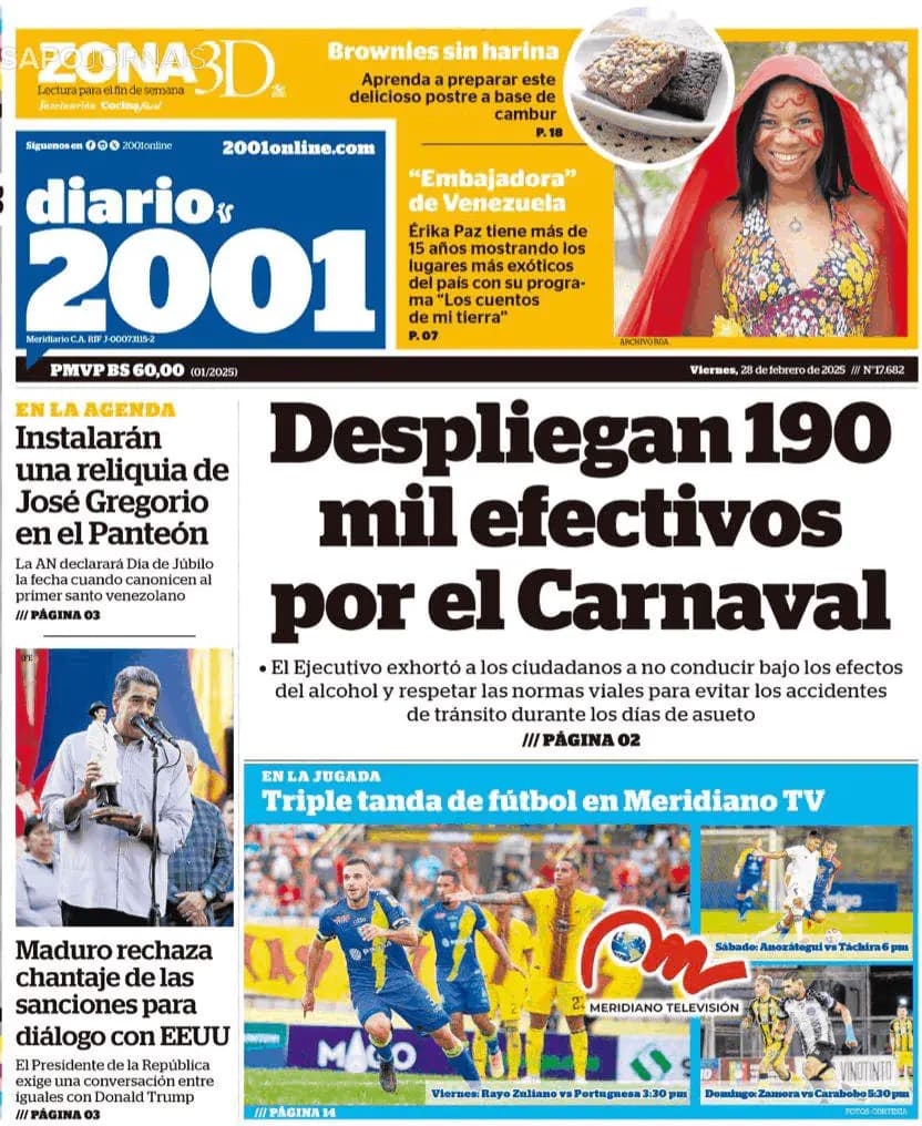 Capa Diario 2001