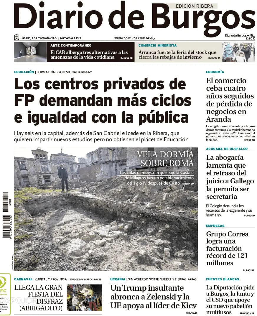 Capa Diario de Burgos